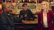 Rhea Seehorn in Cooper's Bar ( Image via YouTube / amc+ )
